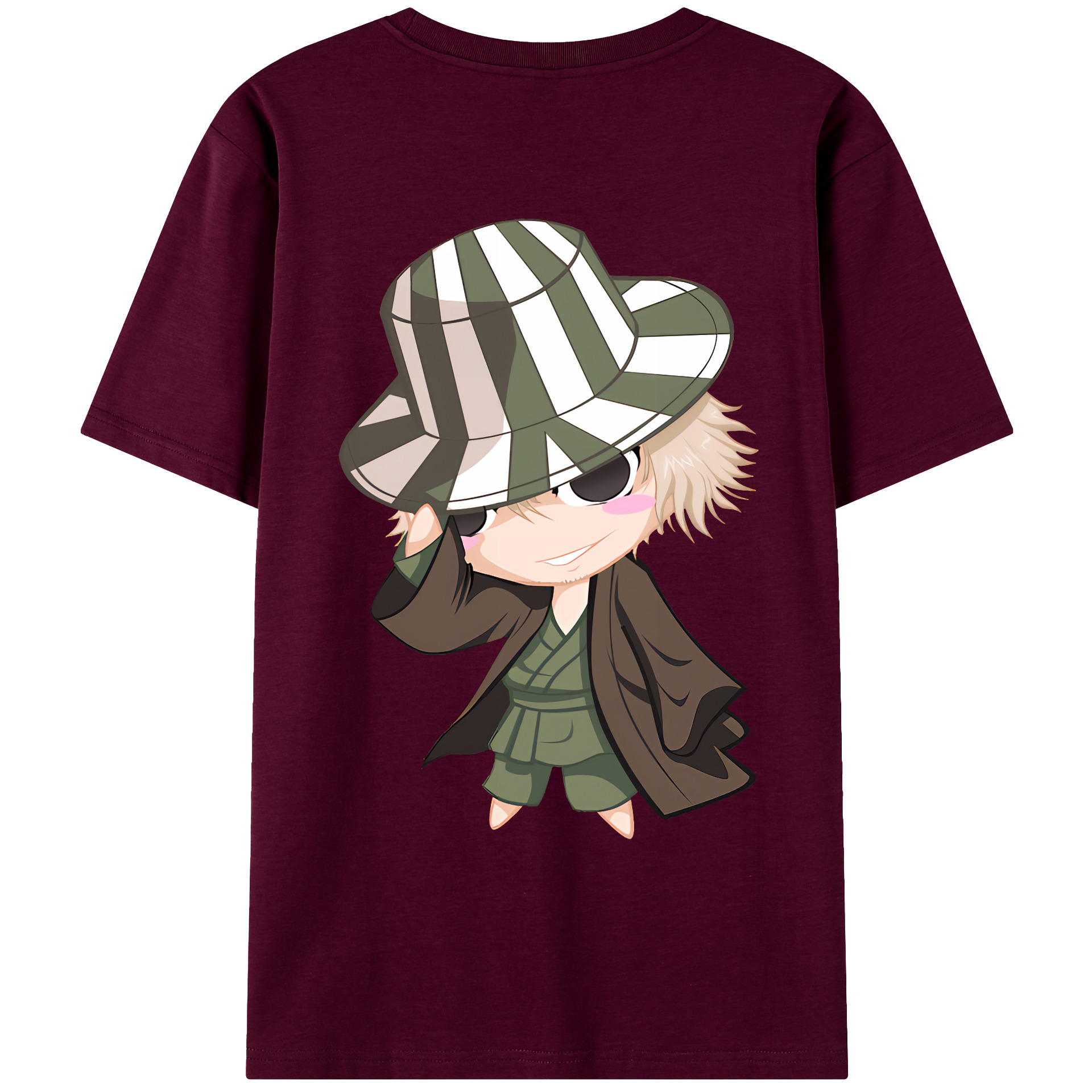 （画像用） "ブリーチ 浦原 喜助（うらはら きすけ） BLEACH Urahara Kisuke " レディース半袖Tシャツ(バックプリント)